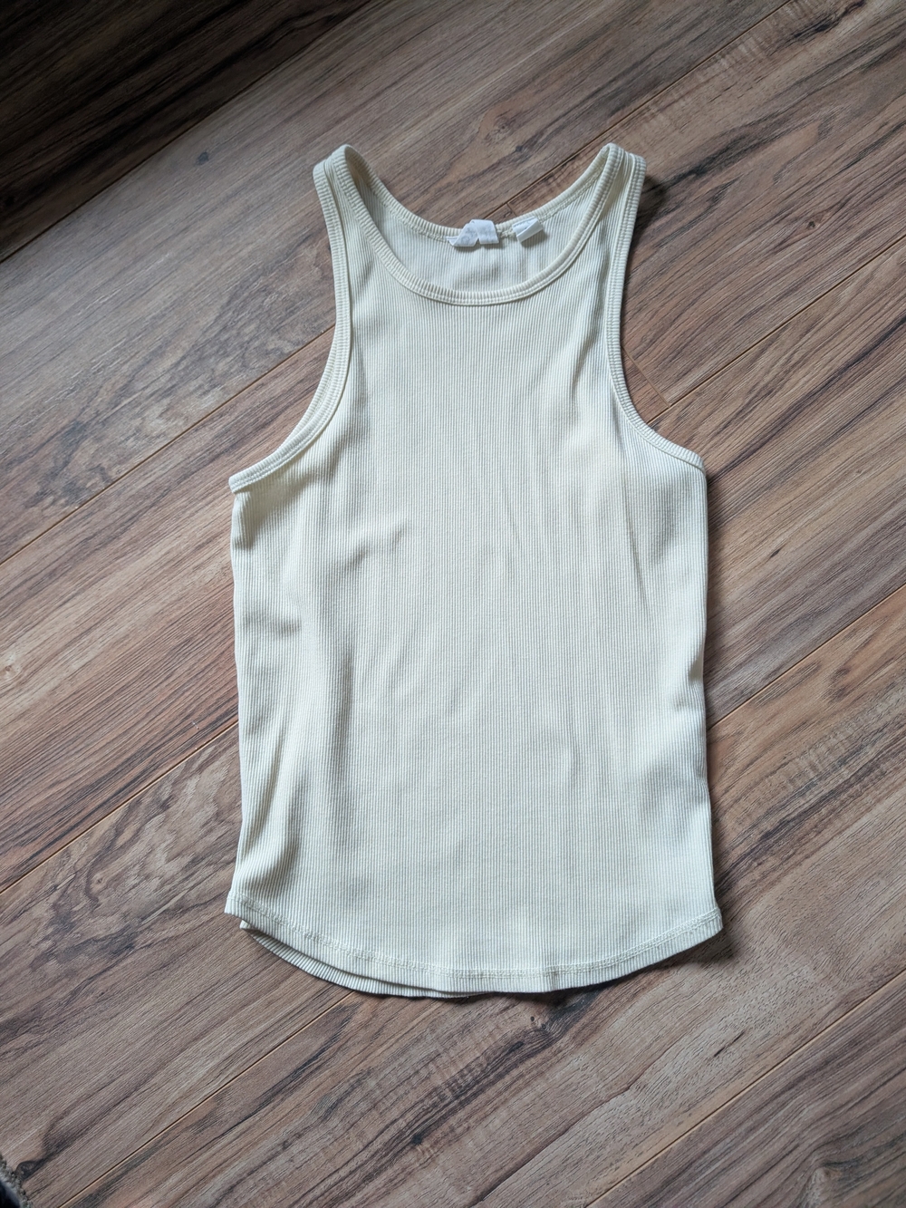 Roxy Cream Ribbed Tank